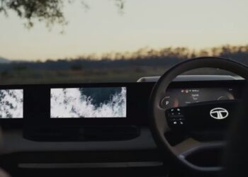 Tata Sierra Triple Screen Display Teaser