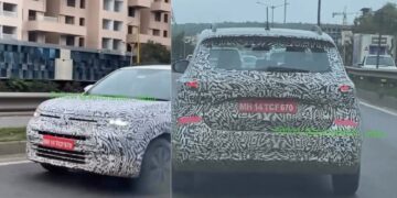VW Taigun Facelift Spied Testing