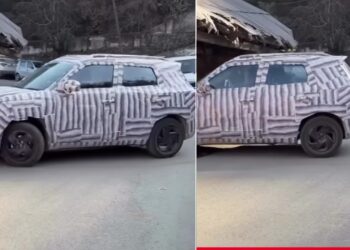 2026 Maruti Brezza Facelift Spied Alongside Jimny