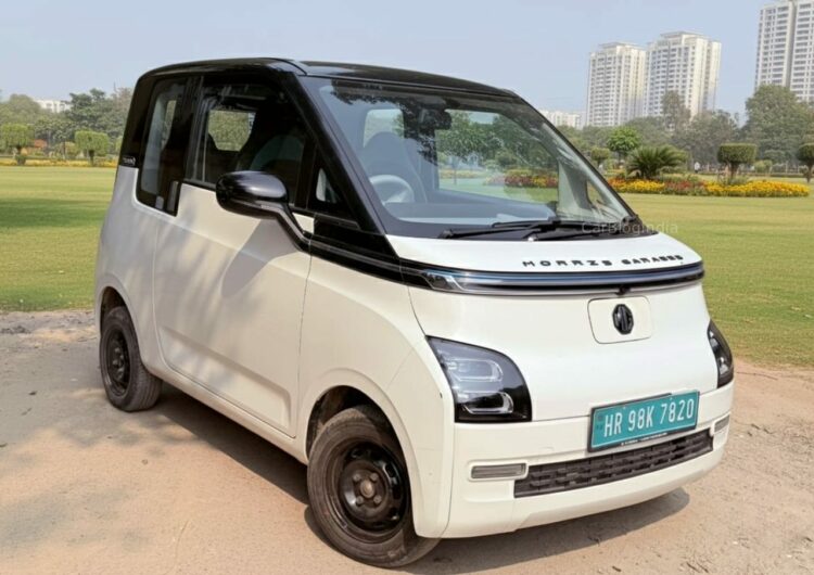 MG Comet EV Front Three Quarters Gurgaon