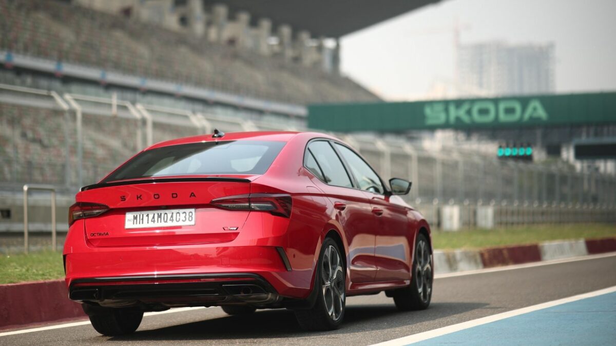 Skoda Octavia RS Test Drive Review at BIC CarBlogIndia