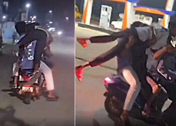 Honda Activa with 5 People