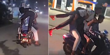 Honda Activa with 5 People