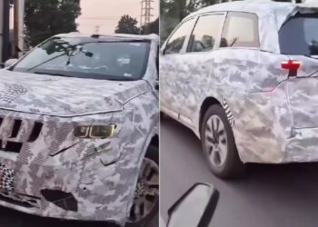 Mahindra XUV700 Facelift Spied Testing