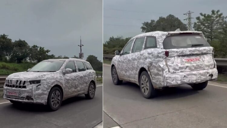 Mahindra XUV700 Facelift Seen Road Testing