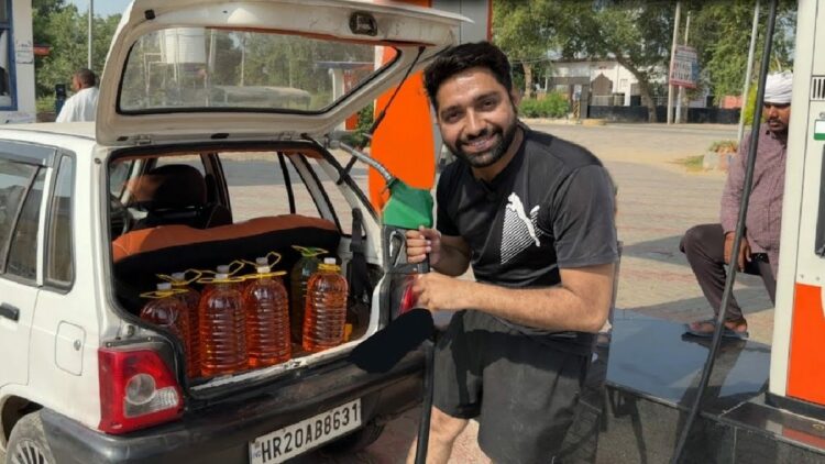 Man Creates Ethanol-Free Petrol Maruti 800
