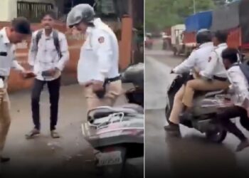 Mumbai Student Stops Cops For Not Wearing Helmet