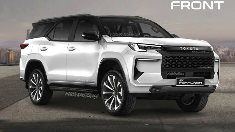 New-Gen Toyota Fortuner Digitally Rendered