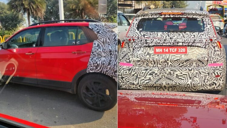 New Skoda Kushaq Facelift Spotted Road Testing
