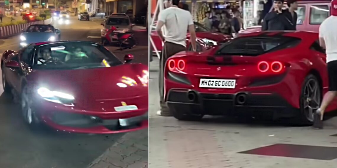 Sonu Sood Son in Ferrari 296 GTS