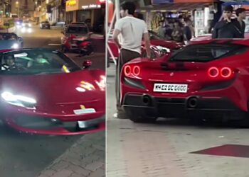 Sonu Sood Son in Ferrari 296 GTS