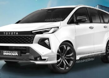 2026 Toyota Innova Crysta Facelift Digitally Rendered