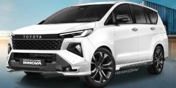 2026 Toyota Innova Crysta Facelift Digitally Rendered