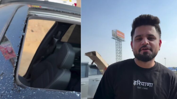 Sunroof of a New Electric SUV Breaks