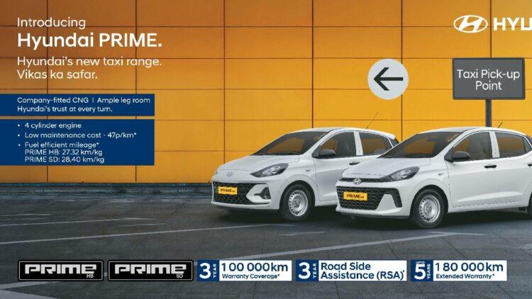 Hyundai Launches Prime Taxi Range