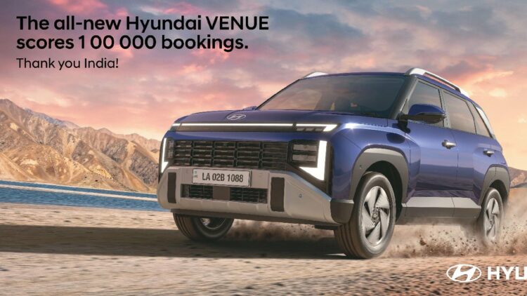 Hyundai Venue 1 Lakh Bookings and New Variant