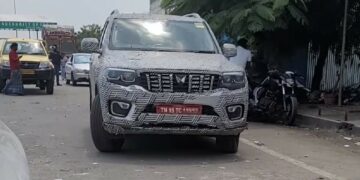 Mahindra Scorpio N Facelift Spied