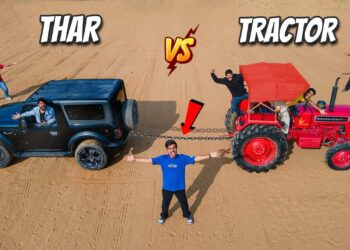 Mahindra Thar 4x4 vs Tractor Power Test
