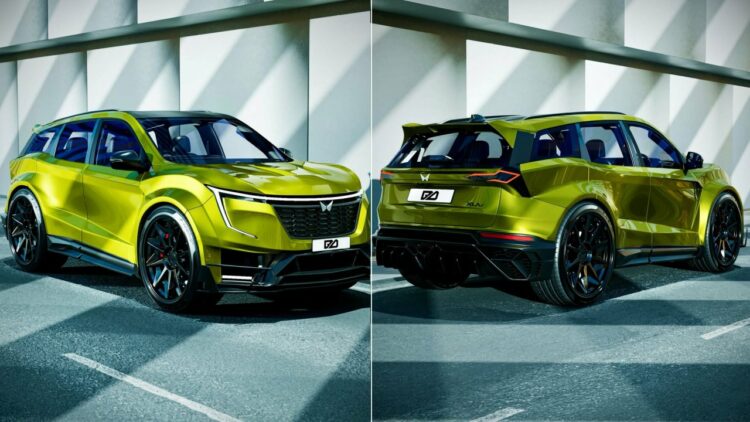 Mahindra XUV 7XO Digitally Rendered