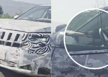 Mahindra XUV700 Facelift Seen Road Testing