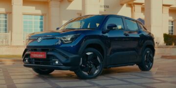 Maruti Suzuki e Vitara Front Three Quarters