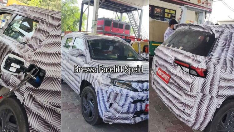 New 2026 Maruti Brezza CNG Spied