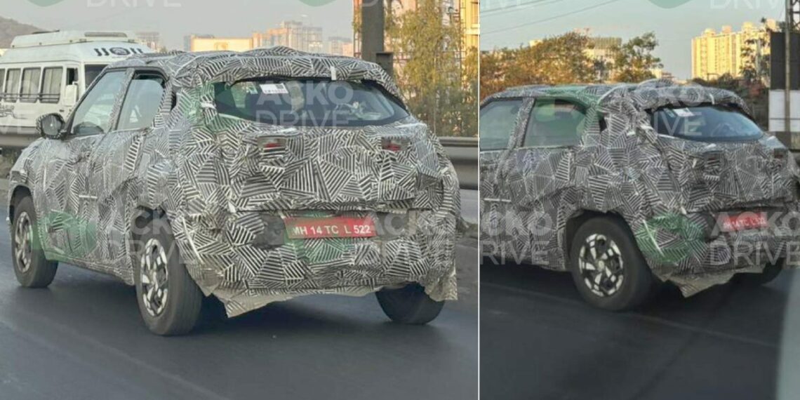 Tata Punch Facelift Spied Testing