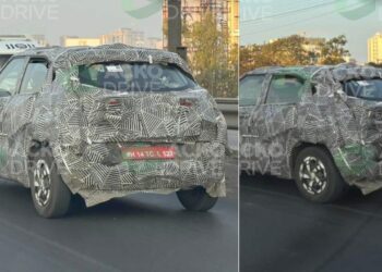 Tata Punch Facelift Spied Testing