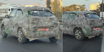 Tata Punch Facelift Spied Testing