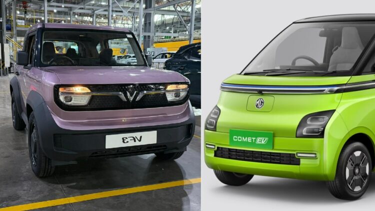 VinFast VF3 vs MG Comet EV - Specs, Features Comparison