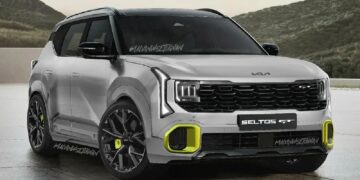 New Kia Seltos GT Rendered Digitally