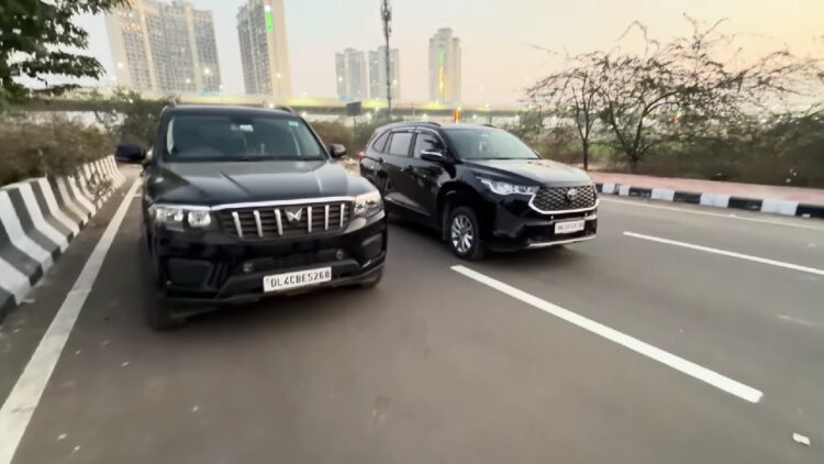 Mahindra Scorpio N vs Toyota Innova Hycross Classic Drag Race