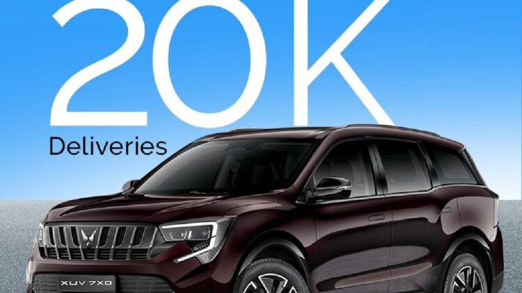 Mahindra XUV 7XO Reaches 20000 Deliveries