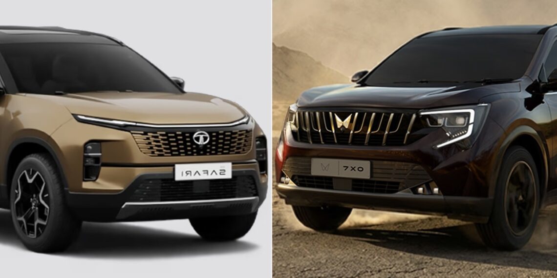 Mahindra XUV 7XO vs Tata Safari -Specs, Price, Features Comparison