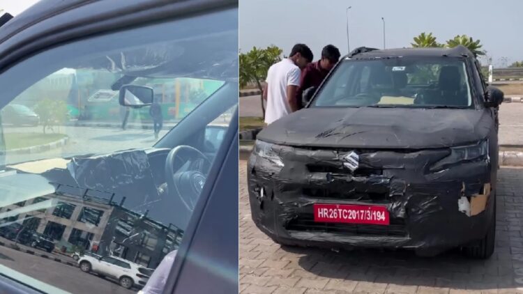 New 2026 Maruti Brezza Facelift Interior and Exterior Spied