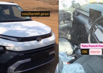 2026 Tata Punch CNG Facelift Reaches Stockyards - First Visuals