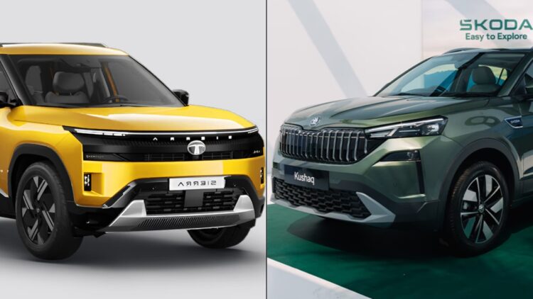 New Skoda Kushaq vs Tata Sierra - Specs, Features, Design Comparison