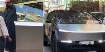 Sanjay Dutt Seen in Tesla Cybertruck