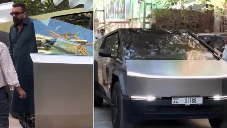 Sanjay Dutt Seen in Tesla Cybertruck
