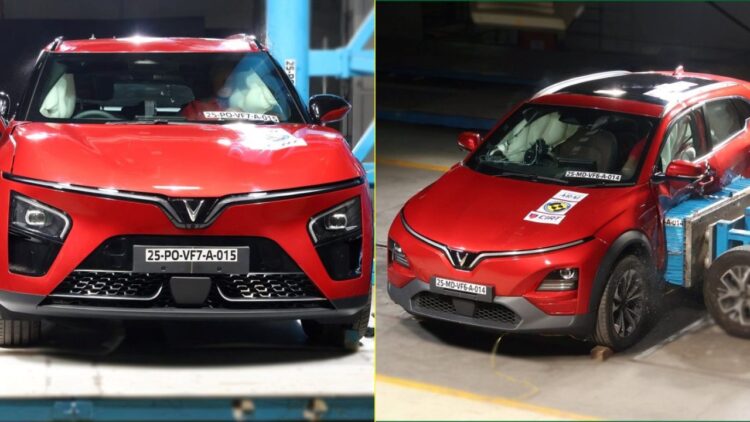 VinFast VF 6 and VF 7 Score 5-star Safety Rating at Bharat NCAP