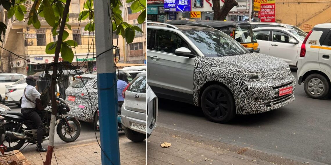 VW Taigun Facelift Spotted Testing