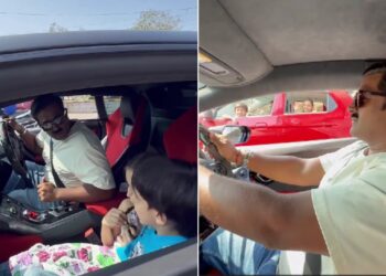 Lamborghini Owner Gives Surprise Ride to Curious Kids