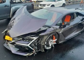 Lamborghini Revuelto Accident
