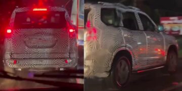 Mahindra Scorpio N Facelift Rear and Side Profiles Spied