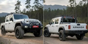 Mahindra Thar Roxx-based Pickup Visualized