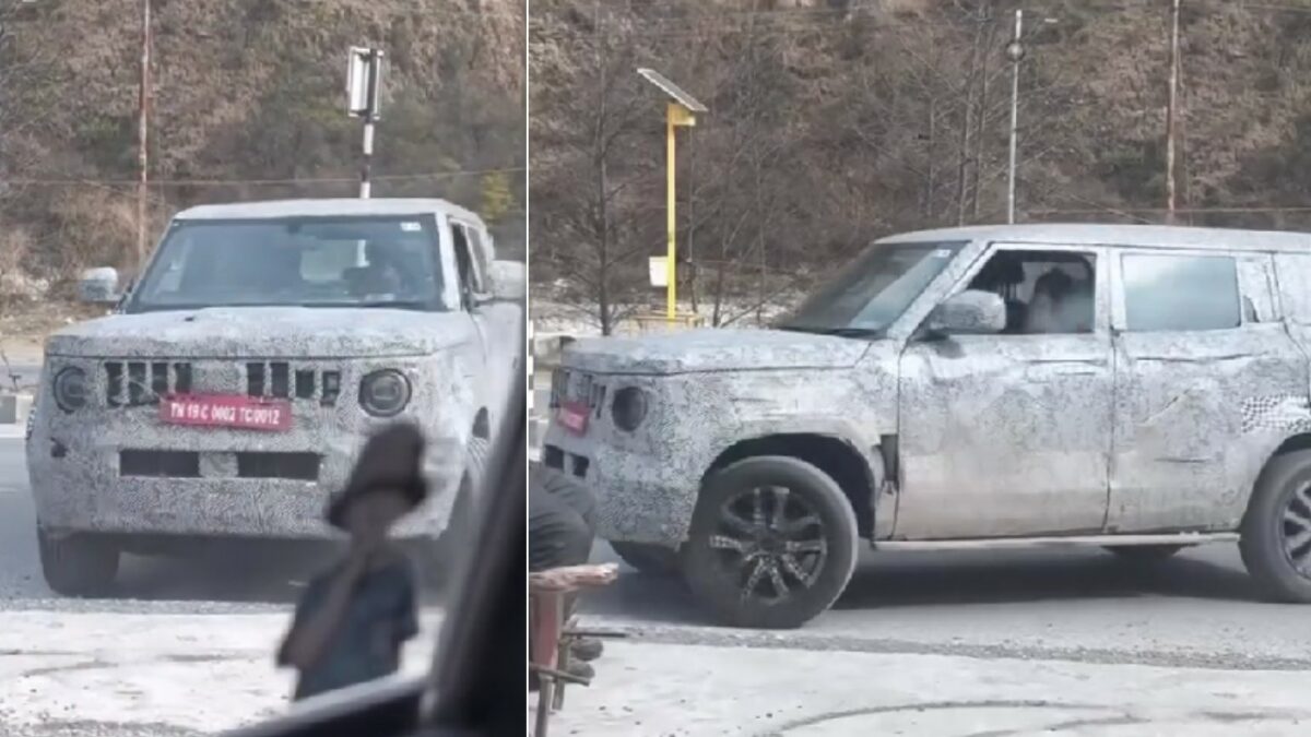 New Mahindra Vision S Seen Testing on Mountains