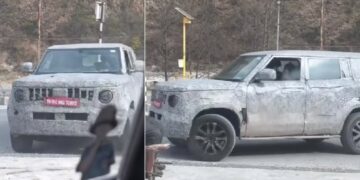 New Mahindra Vision S Seen Testing on Mountains