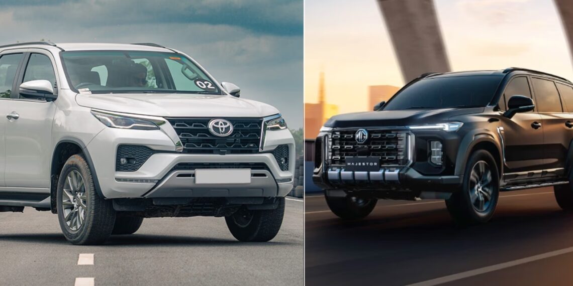 MG Majestor vs Toyota Fortuner Specs Price Features Design Comparison