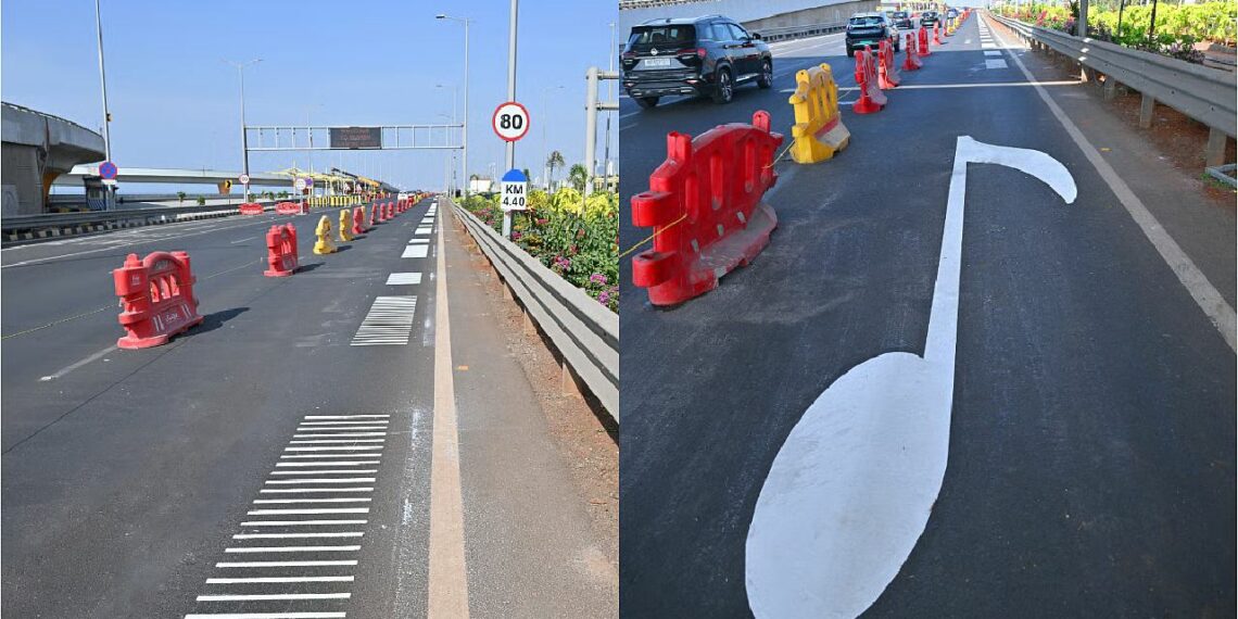 First Musical Road in Mumbai in India