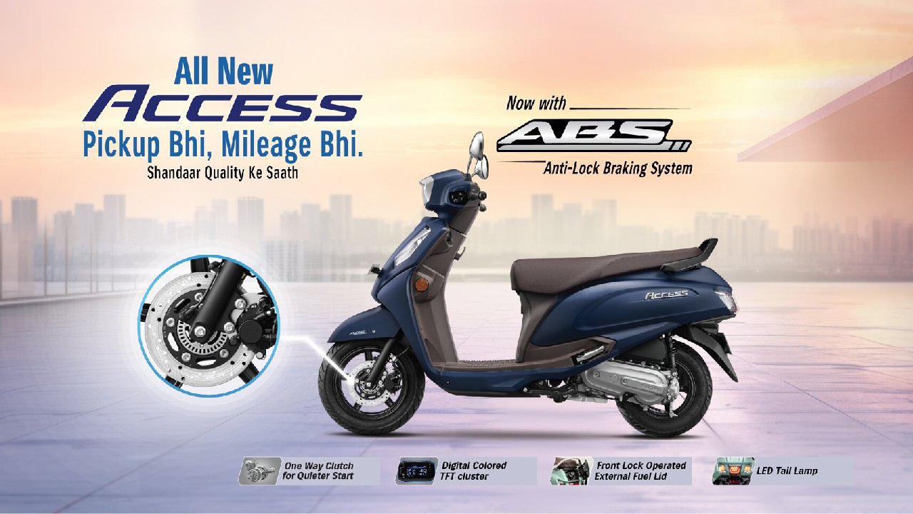New Suzuki Access with ABS Launched in India